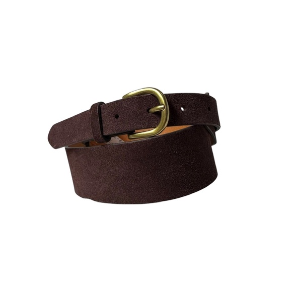 Genuine CIRCA Wide Brown Suede Leather Belt For Women Small 32 - Picture 1 of 9
